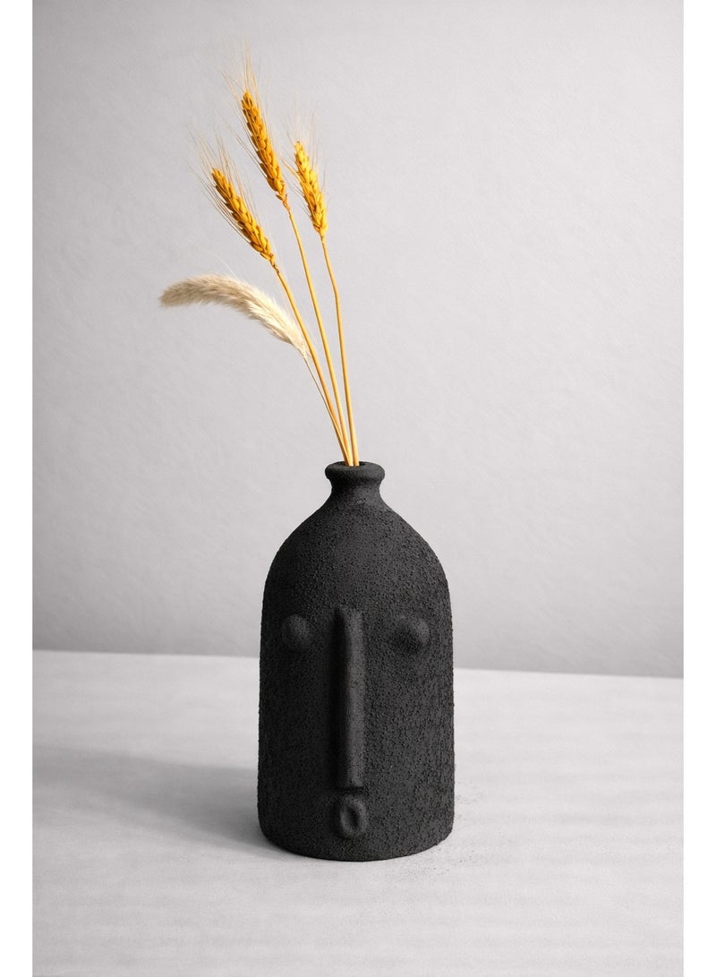 كلوك مزهرية ألفيو السوداء  (تشمل نبات مجفف) - Image 1